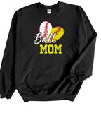 Baseball and Softball Heart Mom