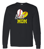 Baseball and Softball Heart Mom