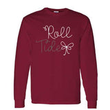 Roll Tide Script With Bow