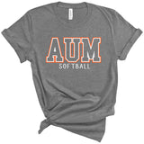 AUM Softball Straight Outline