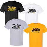 Jackets Baseball Cursive With Bee