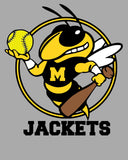 Jackets Bee With Circle Softball