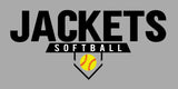 Jackets Softball With Base and Ball