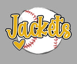 Jackets With Sketch Baseball and Heart