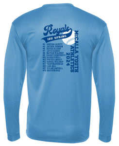 LONG SLEEVE DRY FIT MYAA Royals 12U