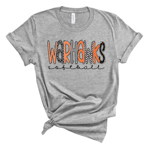 Warhawks Doodle Letters Larger