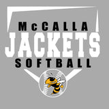 McCalla Jackets Softball With Base and Bee