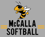 McCalla Softball With Bee and Two Lines