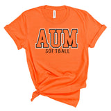 AUM Softball Straight Outline