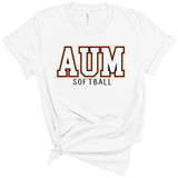 AUM Softball Straight Outline