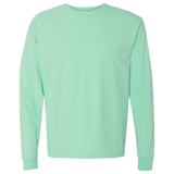 Comfort Colors Calera Zip Code 35040 With Big State Outline - Long Sleeve Shirt
