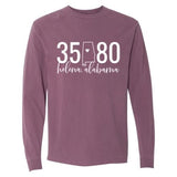 Comfort Colors Helena Zip Code 35080 With State Outline as Zero - Long Sleeve Shirt