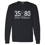 Gildan Helena Zip Code 35080 With State Outline as Zero - Long Sleeve Shirt