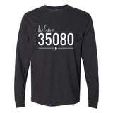 Comfort Colors Helena Zip Code 35080 With Line Underneath - Long Sleeve Shirt