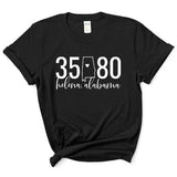 Gildan Helena Zip Code 35080 With State Outline as Zero - Short Sleeve Shirt