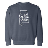 Comfort Colors Fyffe Zip Code 35971 With Big State Outline - Sweatshirt