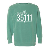 Comfort Colors McCalla Zip Code 35111 With Line Underneath - Sweatshirt