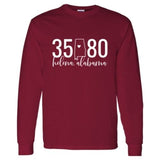 Gildan Helena Zip Code 35080 With State Outline as Zero - Long Sleeve Shirt