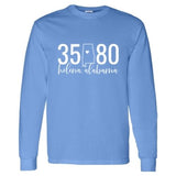 Gildan Helena Zip Code 35080 With State Outline as Zero - Long Sleeve Shirt