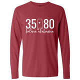 Comfort Colors Helena Zip Code 35080 With State Outline as Zero - Long Sleeve Shirt