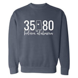 Comfort Colors Helena Zip Code 35080 With State Outline As Zero - Sweatshirt