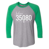 Helena Zip Code 35080 With Line Underneath - Raglan