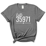 Gildan Fyffe Zip Code 35971 With Line Underneath - Short Sleeve Shirt