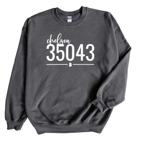 Gildan Chelsea Zip Code 35043 With Line Underneath - Sweatshirt