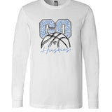 Go Huskies Leopard Basketball - Long Sleeve Shirt