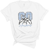 Go Huskies Leopard Basketball - Short Sleeve Shirt