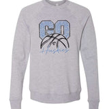 Go Huskies Leopard Basketball - Sweatshirt
