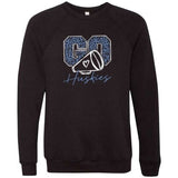 Go Huskies Leopard Cheer - Sweatshirt