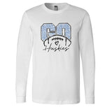 Go Huskies Leopard Football - Long Sleeve Shirt