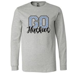 Go Huskies Leopard - Long Sleeve Shirt