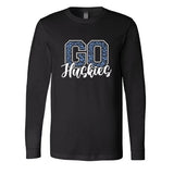 Go Huskies Leopard - Long Sleeve Shirt