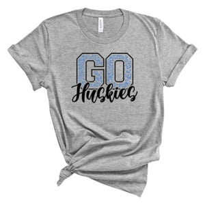 Go Huskies Leopard - Short Sleeve Shirt