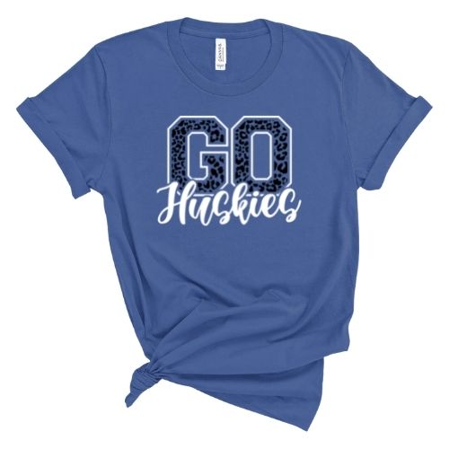 Go Huskies Leopard - Short Sleeve Shirt