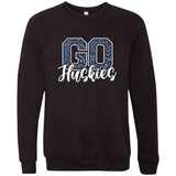 Go Huskies Leopard - Sweatshirt