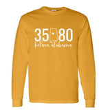 Gildan Helena Zip Code 35080 With State Outline as Zero - Long Sleeve Shirt