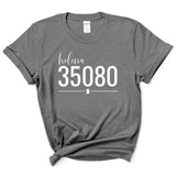 Gildan Helena Zip Code 35080 With Line Underneath - Short Sleeve Shirt