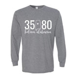 Gildan Helena Zip Code 35080 With State Outline as Zero - Long Sleeve Shirt