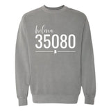 Comfort Colors Helena Zip Code 35080 With Line Underneath - Sweatshirt