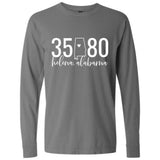 Comfort Colors Helena Zip Code 35080 With State Outline as Zero - Long Sleeve Shirt