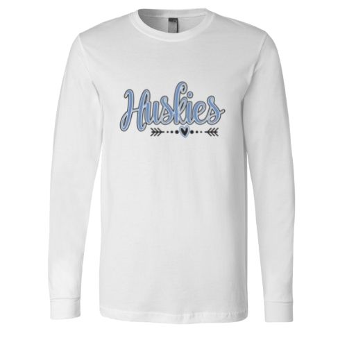 Huskies With Arrow - Long Sleeve Shirt