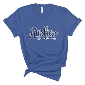 Huskies With Arrow - Short Sleeve Shirt