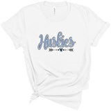 Huskies With Arrow - Short Sleeve Shirt