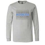 Huskies Repeated - Long Sleeve Shirt