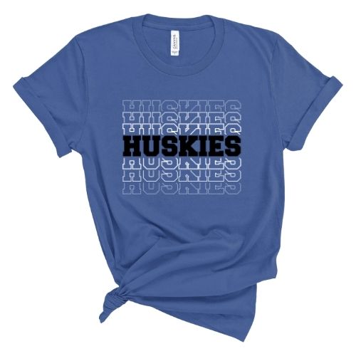 Huskies Repeated - Short Sleeve Shirt