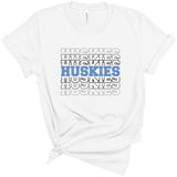 Huskies Repeated - Short Sleeve Shirt