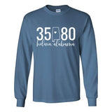 Gildan Helena Zip Code 35080 With State Outline as Zero - Long Sleeve Shirt